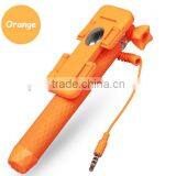 3.5MM Audio Cable Take Pole Selfie Stick - Self-portrait Monopod With Cell Phone Clamp - Extendable Selfie Stick Monopad thumbnail-3