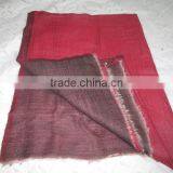 TWO COLOUR CASHMERE SCARVES TEXTILE thumbnail-3