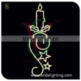 Christmas theme outdoor decoration LED candle motif light
