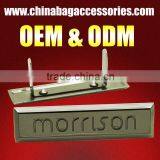 Handbag Designer Use the High Quality Metal Plate Logo Label for Brand Them Name thumbnail-1