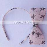Pink Butterfly Printed Chiffon Bow Hairbands thumbnail-1