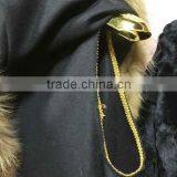 Luxury Design Lady's Cashmere and Raccoon Fur Trim Cape thumbnail-3