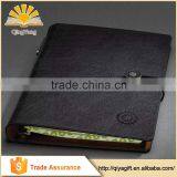 High Quality 6-Ring Binder Leather Notebook With Elastic Band thumbnail-4