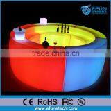 Rgb Color Bar Counter With Batter Operate,mobile Led Round Bar Counter