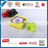 new design colorful square shape plastic cookie cutter set