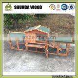 SDR003-D Large Run Handmade Wood Rabbit Hutch thumbnail-1