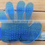 PVC Material Five Finger Soft Brush Comb for Pet Bathing thumbnail-4