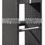 Sigma Tempered Glass Top Table and Wicker Stools Bar Height Table Chair Set thumbnail-4