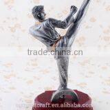 Resin Wholesale Trophy Arts Kick Kungfu Karate Trophies thumbnail-3