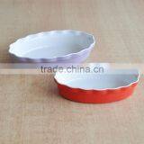 Oval Shape Ceramic Baking Tray,ceramic Oval-shape Bakeware Pan,solid Color Baking Dishes thumbnail-2