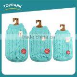 Winter Warm Blank Pattern Hand Knitted Blue Dog Sweater Clothes thumbnail-2