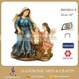 Resin Holy Familay Statue With Angel thumbnail-4