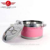 Pink Green Yellow Colorful Hot Sale Shape Stainless Steel Soup Cooking Pot Set thumbnail-4