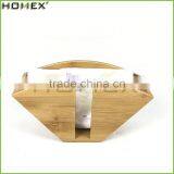 Bamboo Coffee Filter Paper Holder Coffee Filters Dispenser Rack Homex-BSCI Factory thumbnail-5