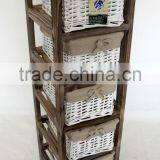 Living Room Furniture Baked Small Furniture Wicker Chest of Drawers thumbnail-4