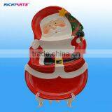Decorative Ceramic Dessert Plates With Santa Calus Design thumbnail-1