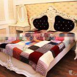 Luxurious Green Spilled Color Blanket Bedding Set, 100% Handicraft in Vietnam, Blanket and Pillow Cover thumbnail-1
