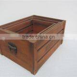 Unfolding Paulownia Wooden Crate for Bottles Egg Fruit thumbnail-2