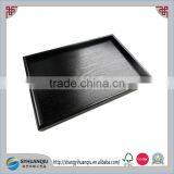 Black Plain Wood - Wooden Serving Very Large Tray 50cmx40cmx 6.5cm Hotel Serving Tray CN thumbnail-1