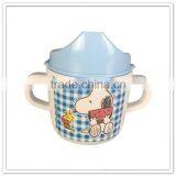 Lovely Cat Printed Food Contact Handled Melamine Children Drinking Cup thumbnail-3