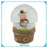 55mm Pig Resin Water Globe Gifts thumbnail-1
