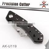 NEW Folding Utility Cutter Knife Locks With Belt Clip thumbnail-2