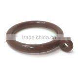 Plastic Curtain Rod Ring Small - Large Pole Loop Hook Rail Dark Brown thumbnail-3