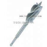 Four Flute Sand Blast Hand Carbide Woodworking Auger Bits thumbnail-1