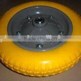 Low Price Polyurethane Flat Free Pu Wheel 3.00-8 thumbnail-1