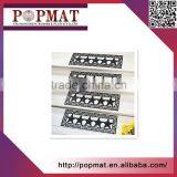 Set of 4 Elegant Outdoor Black Scrollwork Rubber Non Slip Stair Treads Mat thumbnail-2