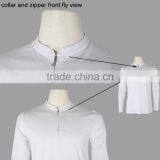 Free Sample Long Sleeves 100% Cotton Screen Printing Plain White Tee Shirt thumbnail-2