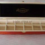 Paulownia Wood Tea Box With 12 Compartments thumbnail-1