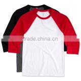Cheap Raglan Badeball T Shirts Men Fashion Gym Sport Wear Baseball Raglan T-shirts Wholesale Custom Made Manufacturer