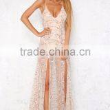 New Design Sequins Sexy Dress Elegant Women Party Dress Prom Long thumbnail-1