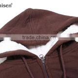 New Style Casual Custom Logo 100 Polyester Women Hooded Jacket thumbnail-3