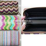 2017 Hot Lady Designer Straw Wave Hand Wallet thumbnail-1