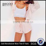 MGOO Hot Slae Sexy Hot Brushed Short Pant Women Plain Cozy-casual Sport Shorts With Angled Side Pockets thumbnail-1