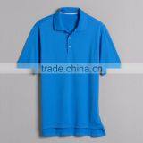 Textured 100% Polyester Company Workday Uniform Customize Brandmark Above Left Sleeve Hem Polo Open Hem Sleeves Style Mens Polo thumbnail-2