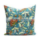 Designer Cushion in Cotton Bossanova Green Hand Block Printed thumbnail-2