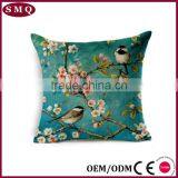 Natural Felt Flower Custom Printing Mixed Linen Oriental Cushion Covers thumbnail-4