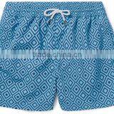 Hot Sale Soft Breathable Mens Swimming Boxer Short Mid-Length Printed Swim Shorts thumbnail-4