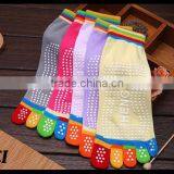 Japanese Five Toe Teen Girl Tube Socks With Grip Socks