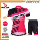 BEROY Coolmax Compression Bicycle Cycling Clothing, Women Cycling Short Jersey Set thumbnail-1
