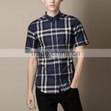 High Quality 100% Cotton Mens Short Sleeve Shirts thumbnail-1