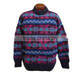 High Quality Customized Knitting Patterns Christmas Man Sweater Pullover thumbnail-3
