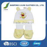 White Baby Set Baby Shoes , Hat,Soft Baby Shoes Warm Hat Baby Set Clothes Manufacturers thumbnail-1