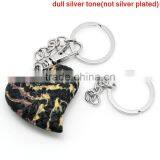 Cheap Wholesale Round Silver Tone Iron Based Alloy Keychain Findings thumbnail-2