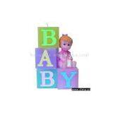 Sell Girl Sitting on Cubes Candle thumbnail-1