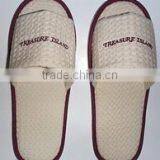 Cotton Waffle Slipper, EVA Sole Slipper, Hotel Slipper, Hotel Amenity, Travel Slipper, Disposable Slipper thumbnail-1