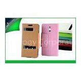 Pink / Green Waterproof Cell Phone Leather Cases for Sony Xperia P